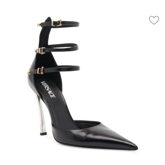 Versace Shoes - Versace Spiked Pin Point Pumps Black Women’s.
